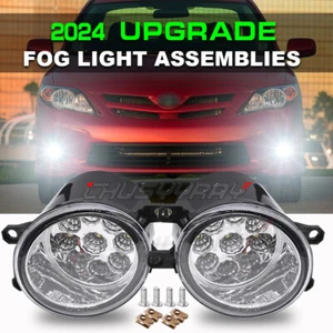 For 2011 2012 2013 Toyota Corolla Front Bumper Pair H11 Fog Lights Lamps LH&RH - Picture 1 of 11