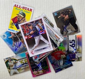M - R IN-PERSON IP CARD AUTOGRAPHS MLB MiLB BOWMAN | CHROME | INSERTS | TOPPS - Picture 1 of 201