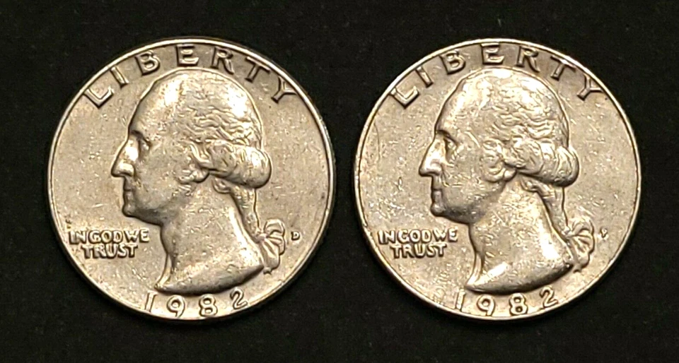 1982 D&P Washington Quarters -- Tough to find!! - Image 1 of 1