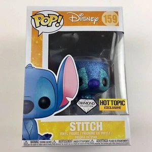 Funko Pop STITCH SEATED DIAMOND COLLECTION Hot Topic Exclusive Disney 159 NEW - Picture 1 of 7