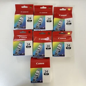BULK Canon BCI-24 Black Printer Ink Cartridge x7 - EXPIRED - Picture 1 of 3