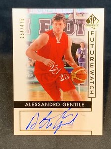 ALESSANDRO GENTILE SP AUTO #/475 ~ 2014-15 SP AUTHENTIC “FUTURE WATCH” ROOKIE