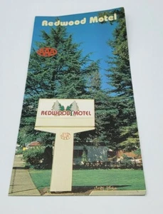 Redwood Motel Grants Pass Oregon Travel Brochure Booklet  - Picture 1 of 3