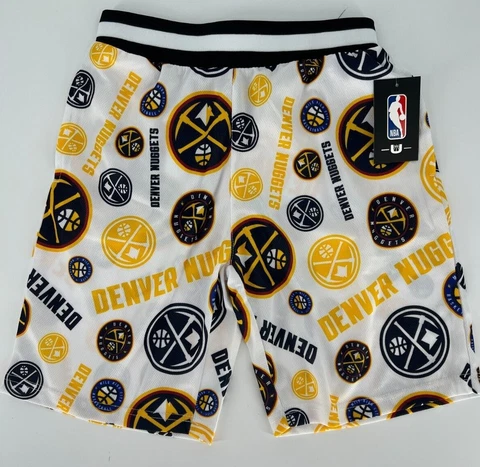 NBA Boys Denver Nuggets All Over Print Basketball Shorts Size M XL Cover