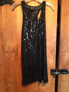 Sexy schwarzes Party Minikleid mit Pailletten - L - Bild 1 von 6