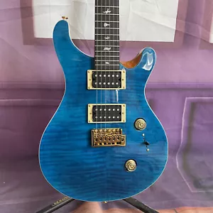 Guitarra Eléctrica PRS Flamed Maple Top Pastillas HH Trémolo Puente Cuerpo Caoba - Imagen 1 de 7