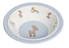 Lassig Lela Slip-Proof Bowl with Silicone, Light Blue