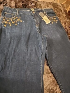 Jeans Jesus Frerichs con tasche impreziosite taglia 22 - Foto 1 di 6