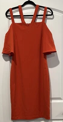 Vestido Laundry By Shelli Segal Naranja Quemado Talla 6 *NUEVO CON ETIQUETAS* Foto 1 de 4