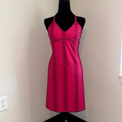 Carve Designs скольжения платье женщин маленький розовый эластичной VNeck спагетти ремень назад галстук - Изображение 1 из 4