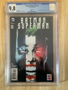 SUPERMAN/BATMAN #21 CGC 9.8 - JOKER 75TH ANNIVERSARY VARIANT COVER! - Picture 1 of 4