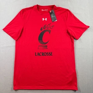 NWT Under Armour Cincinnati Bearcats Lacrosse Shirt Mens Small Red UC T - Picture 1 of 10