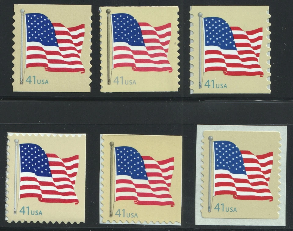 4186-91 4187 4188 4189 4190 4191 Flag 41c Definitives coil bks Set 6 Stamps MNH - Image 1 of 1