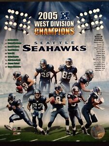SEATTLE SEAHAWKS 2005 NFC WEST DIVISION CHAMPIONS Team Composite 8x10 Photo