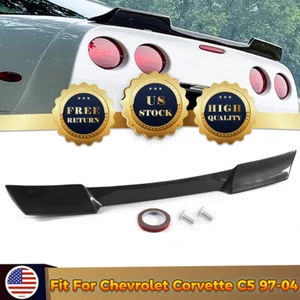 Rear Trunk Spoiler Wing Fit For 97-04 Corvette C5 ZR1 Extended Style Carbon Look - Picture 1 of 12