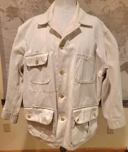 VTG XL Thornton Bay Canvas 1980s 1990s Barn Chore Workwear Jacket Coat Bi-Swing - Picture 1 of 12