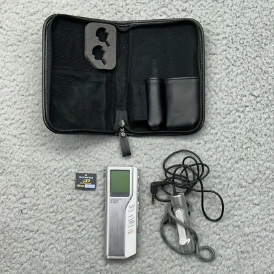 Olympus DS-2200 Digital Voice Recorder w/ Case & Microphone & 128 MB Memory Card - Image 1 of 4