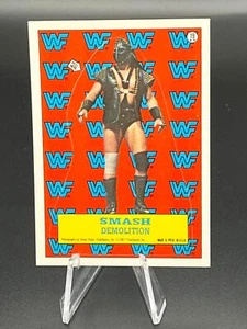 1987 Topps WWF Wrestlemania III #19 Smash Demolition Wrestling Pegatina casi nueva/como nueva - Imagen 1 de 1