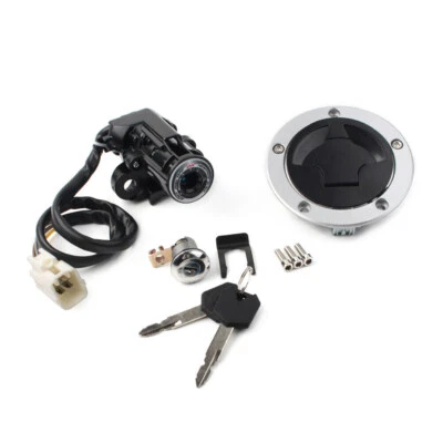 Ignition Switch Fuel Gas Cap Seat Lock Key Set For Kawasaki NINJA ZX-14R Foto 1 de 4