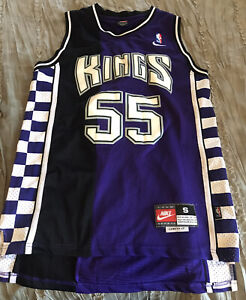 JASON WILLIAMS Sacramento KINGS Basketball NIKE Sewn CHECKERBOARD Jersey VINTAGE