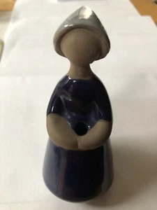 VINTAGE POTTERY & GLAZE GIRL BY Jie GANTOFTA SWEDEN TAPER/INCENSE BURNER NWT - Picture 1 of 7