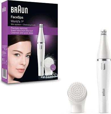Depilatore Braun Donna Con Spazzola per Pulizia Viso Epilatore Peli Impermeabile - Immagine 1 di 4