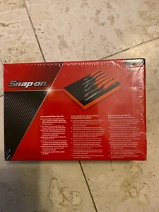 Snap On Orange 6 Pc Essential Pliers Cutters Foam Set PL600ES1FO New - Picture 1 of 2