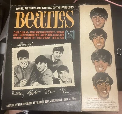 SONGS, PICTURES AND STORIES FABULOUS BEATLES Rarest VJ1092 Jacksonville 9/11/64 - Image 1 of 4