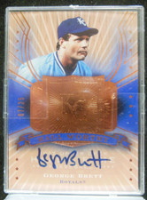 2005 Upper Deck George Brett Hall Worthy HW GB2 w/ Autograph #7 of 25