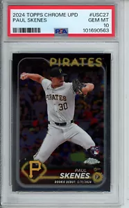 102036818 - Paul Skenes - 2024 Topps Chrome Update #USC27 - RC Rookie - PSA 10 - Picture 1 of 1