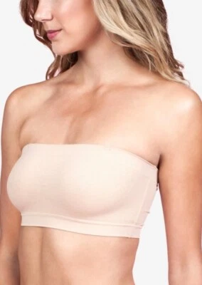Nuevo en caja Moda Formas Para mujeres Talla L Suave Sin Costuras Sin Tirantes Sujetador Bandeau MC793 Beige Foto 1 de 4