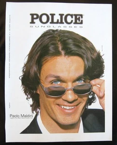Police Sonnenbrille ad ft. Paolo Maldini 1997 Werbung - Bild 1 von 1