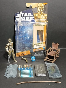 STAR WARS 2010 SAGA LEGENDS SL17 EWOK THRONE C-3PO 4'' ACTION FIGURE BROKEN ARM - Picture 1 of 23