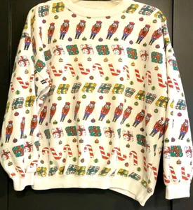 RARE VINTAGE RETRO CHRISTMAS HOLIDAY SWEATSHIRT SIZE S - Bild 1 von 3