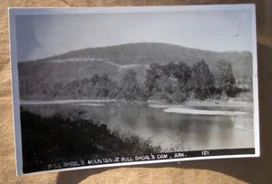 Arkansas AR Bull Shoal's Mountain am Bull Shoal's Dam Vtg RPPC Postkarte - Bild 1 von 2