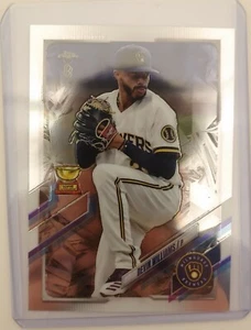 2021 Topps cromado Ben Baller DEVIN WILLIAMS Milwaukee Brewers #98 envío rápido - Imagen 1 de 2