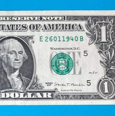 26 January 1940 (E 26011940 B) BIRTHDAY Note $1 One Dollar Bill - Image 1 of 4