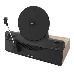 Tocadiscos Vertical Bluetooth Punto Azul Negro 2x5W - Imagen 1 de 7