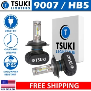 TSUKI SS 9007 LED Headlight Bulbs, Solid State, 6000K Bright White - Picture 1 of 6