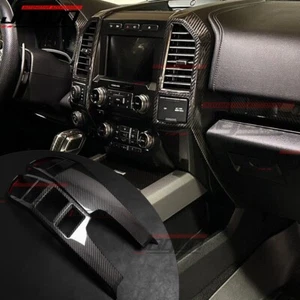 Panel de ventilación de aire acondicionado de consola central de carbono seco para Ford F-250 F-350 F-450 2017-2020 - Imagen 1 de 15