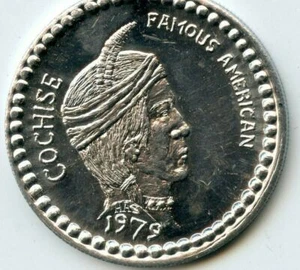 Mardi Gras Doubloon Krewe of Jefferson 1979 aluminio - Imagen 1 de 2