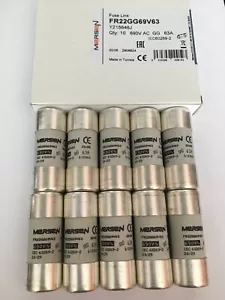 FR22GG69V63 63A Mersen Ferraz Shawmut Y215646 Fusibile JPSF764 Quantità 1/5/10 IVA Inv - Foto 1 di 12