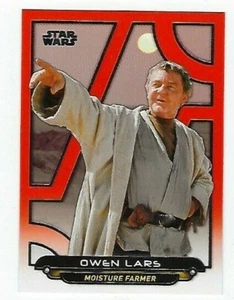 STAR WARS GALACTIC FILES ORANGE PARALLEL ANH-11 OWEN LARS - Picture 1 of 1