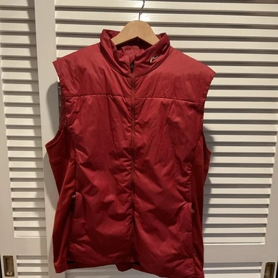 Kjus Men's Radiation Vest Large(52) Full Zip Red Insulated Lightweight Stretch - Image 1 of 3