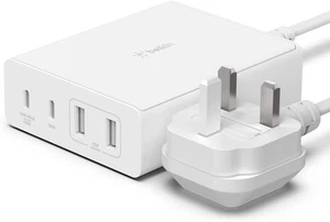 Belkin 108W GaN USB Charging Station for Multiple Devices, 2 USB Type C and 2 US - Picture 1 of 7