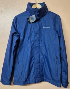 Columbia Jacket Blue Timothy Lake Waterproof Hooded Omni Tech New Size Small - Picture 1 of 8