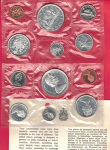 TWO 1966 Canada Silver Sets, Original Pack Royal Mint, 2.22 Oz ASW ~ $113 Silver - Picture 1 of 1