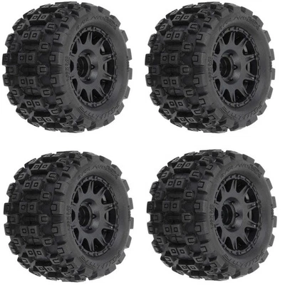 Pro-Line 1/18 Badlands MX 1.85" Mounted Tires (4) Arrma Granite / Typhon Grom - Image 1 of 2