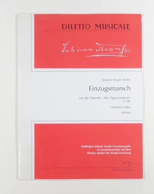1998 (1885) Strauss EINZUGSMARSCH from "Der Zigeunerbaron" SCORE Doblinger #1047 - Image 1 of 4