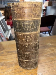 Webster’s Dictionary 1840 Edition Leather Bound - Picture 1 of 7